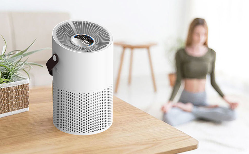 Purifier Panel Air Purifier With Hepa Filter Desktop Air Purifier With Touch Panel For ...
