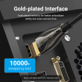Vention Optical HDMI Male to Male HD cable 4K UHD Resolution High-end Home Decoration/Outerdoor Screen/3D IMAX 4K 60HZ 4-core Optical Fiber 18gbps Wide Bandwidth  30m ALABT. 