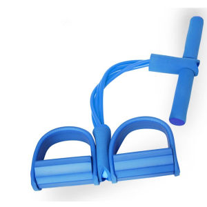 Dây Tập Bụng - Dây Kéo Đàn Hồi Kháng Lực 6 Ống Cao Su 4 Ống Dây Tummy Trimmer Tập Gym Tăng Cường Cơ Bắp Tại Nhà