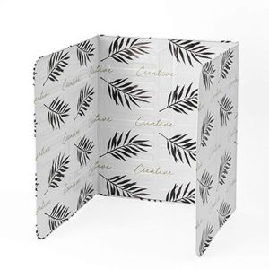 LEBI Stylish Cactus Pattern Kitchen Splash Guard for Gas Stove - Foldable Oil Protection Panel with Heat Resistance