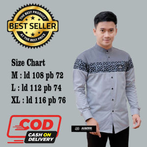 Baju koko pria lengan panjang baju koko hadroh pria muslim lengan panjang baju koko dewasa langan panjang terbaru