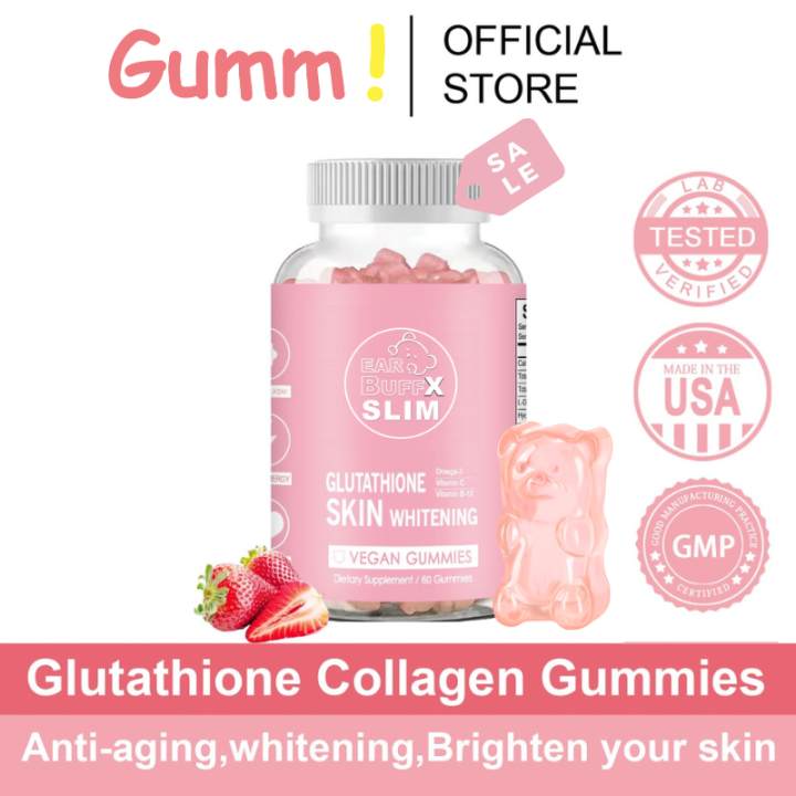 With Freebies Gummi Gluta Collagen with Vitamin C Enhance Skin, Hair