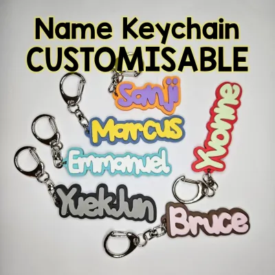 Customisable Name Keychain | Name Tag | Personalised Gifts | Dual colour