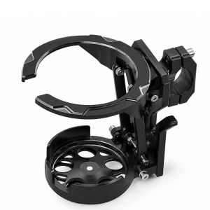 2PCS Motorcycles Bottle Holder Water Cup Bracket Holder Foldable Turntable Motorcycle Cup Holder Accessories For Moto Handlebar HLINKEY