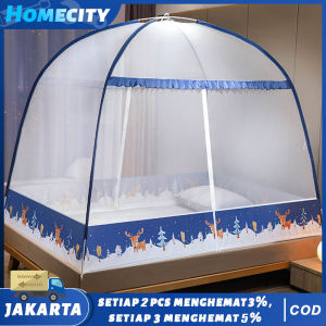 [dikirim dari jakarta] kelambu / kelambu anti nyamuk 180x200 tebal jumbo / kelambu kamar tidur modern mewah / kelambu lipat dewasa 200x220/180x200 jumbo / kelambu tenda 180x200 / kelambu tenda lipat - Lazada