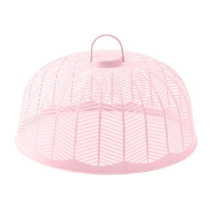 5pcs Round Food Cover Plastic Dinner Plates Net Cover For Camping Indoor Picnic Kitchen Gadgets