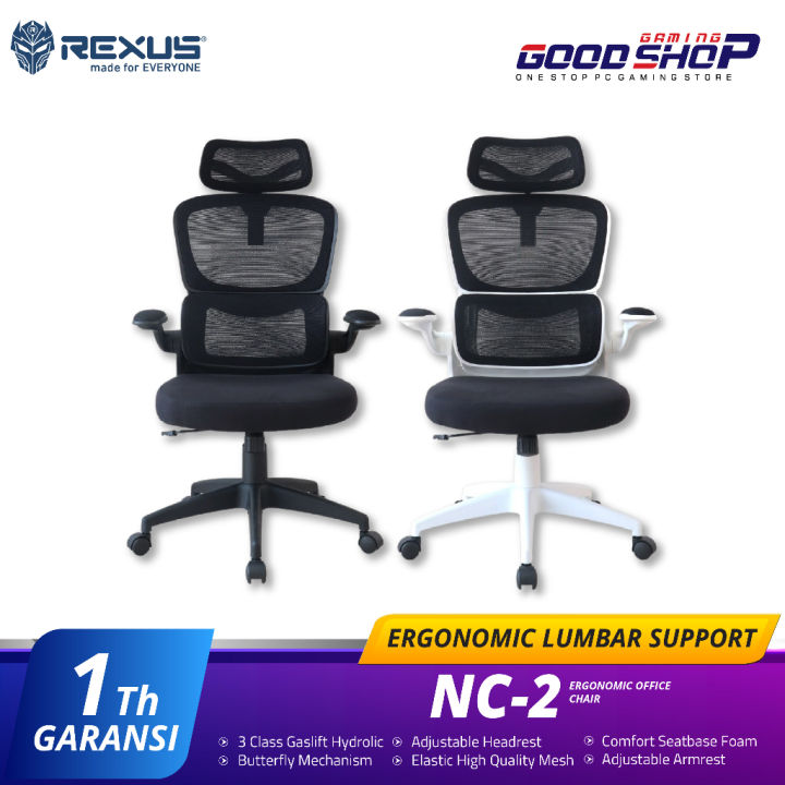 Gaming Chair Straight Posture Chair Rexus Ergonomic Office Chair