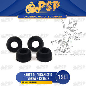 Karet Dudukan Stir Verza / CB150 R - Rubber Seat Peredam Ganjal Ganjel Pangkon Bracket Bantalan