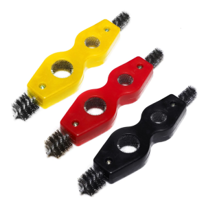 Multifunctional Terminals Brush Pipe Brush Portable Double Head Rust Cleaning Tool Universal Car Clean Accessory