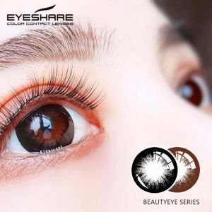 Menyinarimu Softlens 1Sepasang BEAUTYEYE GRAY Big Eyes 14.5MM Softlens Korea Softlens Mata Cairan Softlens