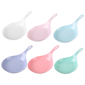 2Pcs Dessert Cake Platter Handheld Dish Large Spoon Tray Fried Chicken Plate Dipping Bowls Dinner Plate