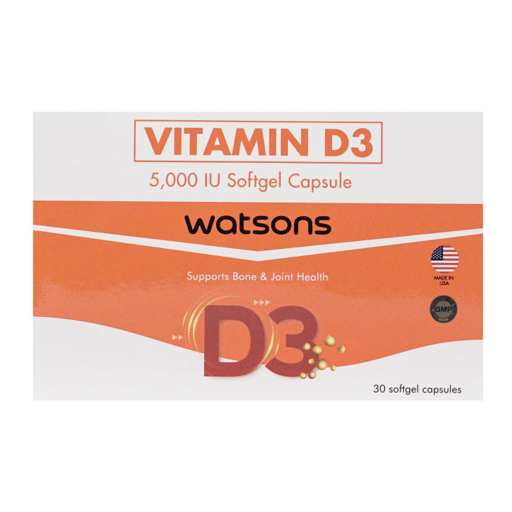 WATSONS Vitamin D3 1 Softgel Capsule Lazada PH