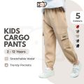 Cargo Pants Kids (2Y-12Y) Seluar Budak Lelaki Kids Pants Seluar Track Budak Tracksuit Budak Seluar Kargo Budak Lelaki. 