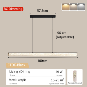 【STAR】Chandelier for dining Bar counter light kitchen droplights ceiling lights chrome hanging lamp