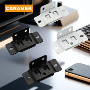 【CANAMEK】 4Pcs Home Renovation DIY Tool Accessories Fixed Fastener 2-In-1 Insert Furniture Laminate L-Shaped 90 Degree Connector
