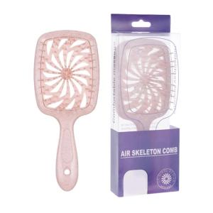 แปรงหวีผมโปร่งหวีปุ่มใช้งานได้จริงสำหรับผมแห้งหรือเปียกที่ทำให้ผมไม่พันกันอย่างอ่อนโยนและเพิ่มความใหญ่โต