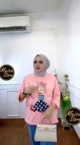 Setelan Paris - Premoum babyterry Ld 110 Pj depan 63 Pj belakang 79 Celana full karet pinggang Lp 70 - 100 Pj celana 93