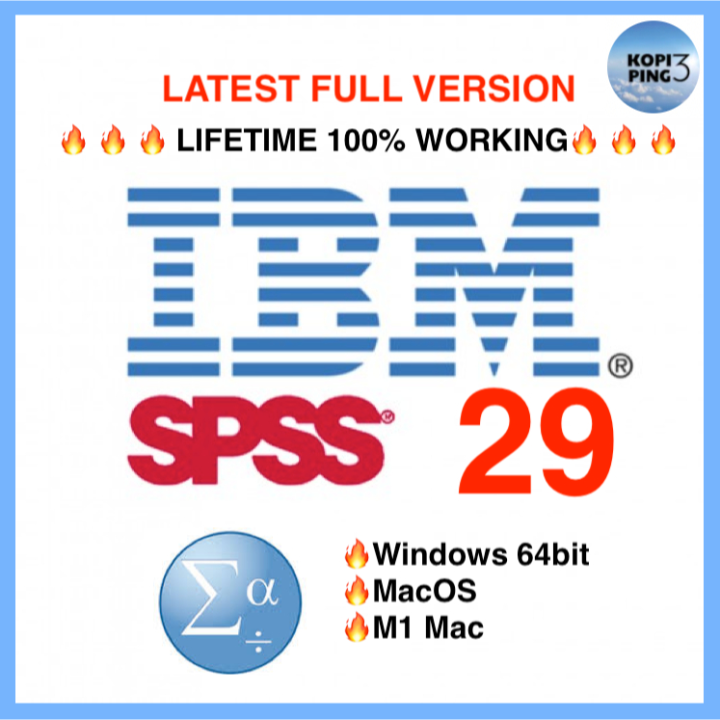 SPSS 29 28 27 26 Statistics Windows Mac Version Lifetime | Lazada PH