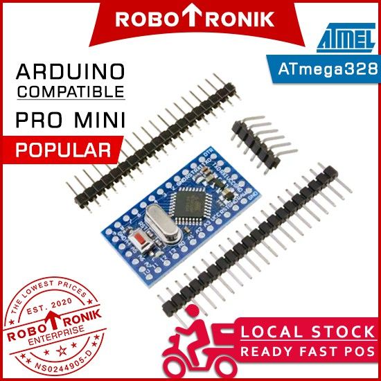 Pro Mini Microcontroller ATmega328 Arduino Compatible Development Board ...