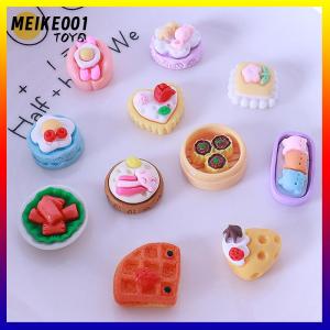 MEIKE001 10ชิ้นบ้านตุ๊กตาอาหารขนาดเล็กของเล่นตกแต่งห้องครัวอุปกรณ์เสริมสำหรับเด็กเล่นตุ๊กตา