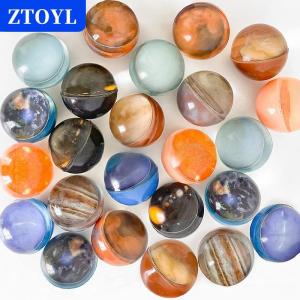 [COD]🔥🔥🔥ZTOYL 10Pcs Children Planet Bouncy Ball Toy Starry Sky Elastic Rubber Solid Jumping Ball Kids Party Toys Gift