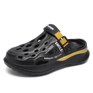 G7 Mens Summer New Style Clog Shoes Cushioned Toe Closed-Toe Clogs Large Size Couples Style Outdoor Thick-Soled Water Shoes 7/7