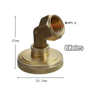 Brass 8 Hole Sprayer Nozzle Garden Agriculture Irrigation Use High Pressure Spray Head Nozzle