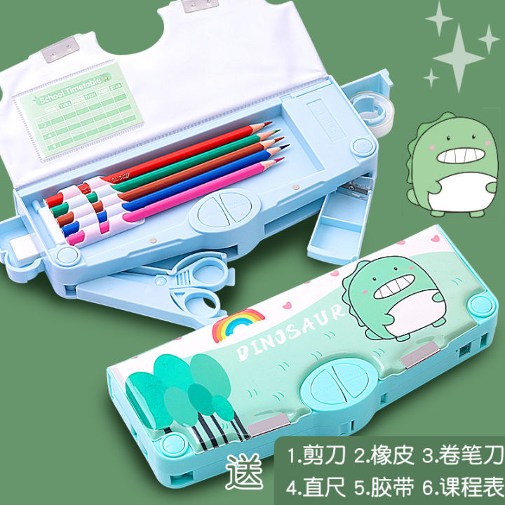 Stationery box for girls and boys 2022 new girls black technology high ...