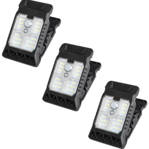 Solar Clip Lamp Outdoor Waterproof IP67 Smart Sensor Solar Clip Light Automatic Lighting Garden Lamp Garage Staircase