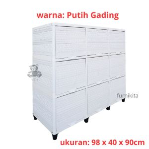 RAK SERBAGUNA MEJA TV PLASTIK CLUB FLIP 9 PINTU [CLBBOX]