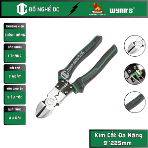 Kìm Cắt Đa Năng Kìm Tuốt Dây Điện Kềm Cắt Dây 9225mm WS3459 Wynns thép CR-NI dùng để cắt kẹp uốn các vật liệu