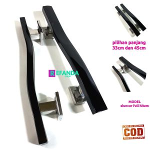 gagang tarikan pegangan pull handle pintu rumah minimalis modern pilihan panjang 33cm 45cm dan 60cm untuk pintu depan dan kamar model geser/tarik