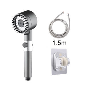 Kepala Shower 3-Mode Kamar Mandi Saringan Bawaan / Hand Shower Tekanan Tinggi Dapat Menyesuaikan Tekanan Air
