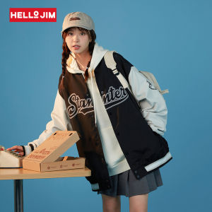 HELLO JIM Korean Jacket For Women Baseball jacket Loose American Girl jacket Women H3602 RH3602