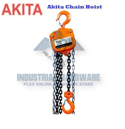 AKITA VIT-II Heavy Duty Chain Block 0.5Ton 1Ton 1.5Ton 2Ton 3Ton 5Ton