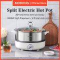 MODONG 6L Split-type Electric Hot Pot Household Stainless Steel Hot Pot Multi-function Electric Boiling Pot. 