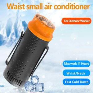 Waist and neck fan high-speed and strong wind fast cooling air conditioning for outdoor workers kitchen and office cooling