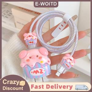 【CHANGXIANG3】 HelloKitty Ốp bảo vệ cáp dữ liệu sạc hoạt hình cho vỏ bảo vệ sạc 20W