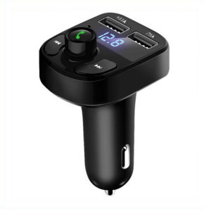 บลูทูธในรถยนต์+ ที่ชาร์จไฟมือถือ รับสัญญาณบลูทูธ Car Kit MP3 Player FM Transmitter Modulator X8