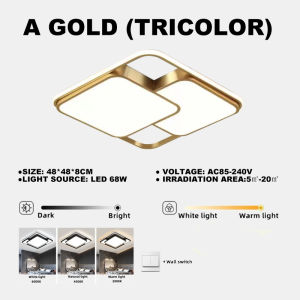 Nordic three-color LED chandelier hanging light home lighting decoration living room bedroom study dining room kitchen 110v 220v lamps