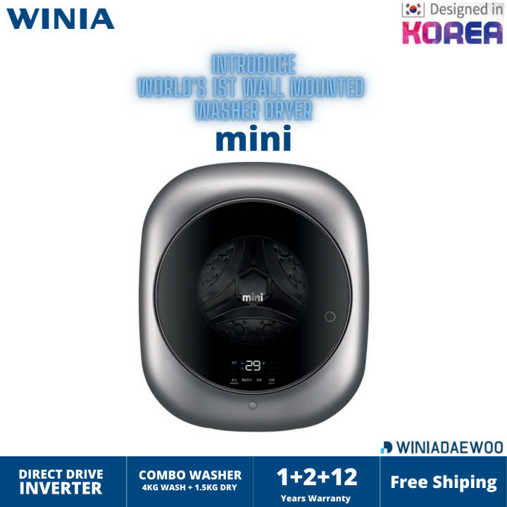 Daewoo Mini Washing Mounted Washer And Dryer Machine Dryer Wall