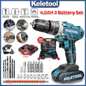 Cordless Drill Set Electric Screwdriver Portable Polishing Machine Wall Hand Drill Driver Power Drill Tool Kit Electric hand drill Rotary Impact Drilling Wall Electric Hammer 电钻
