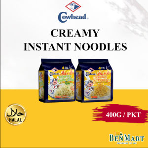 [BenMart Dry] Cowhead Creamy Instant Noodles (Aglio Olio/Carbonara) 400g-520g - Halal - Malaysia