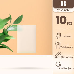1/10 Pcs Waterproof Dustproof Travel Storage Bag Zipper Sealed Transparent Frosted Storage Bag