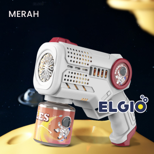 Mainan Mesin Gelembung Space Bubble Basoka Sabun Automatic Bubble Machine