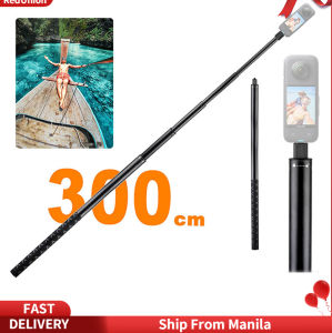 Invisible Selfie Stick: 360 X3 & 3M 1.2M Metal Extension Rod Tripod