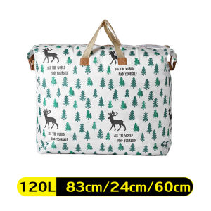 กระเป๋าผ้า ลายน่ารัก ถุงเก็บผ้าอเนกประสงค์ กระเป๋าผ้า  กระเป๋าหูหิ้ว ถุงผ้า  ถุงเก็บผ้านวม มีซิป กระเป๋าเก็บของ ผ้าหนา กันนํ้า กันฝุ่น