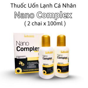 Thuốc Uốn Lạnh Lavox Nano Complex 100ml x 2 (Dạng Nước) - Cặp 2 Chai (AB) Uốn Lạnh tại nhà Hàng chính hãng Công Ty.
