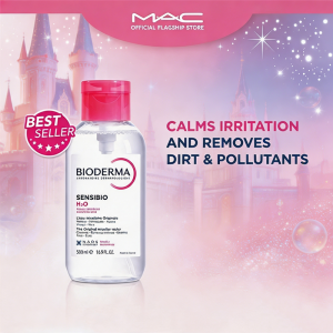 🌙 【 Mix & Match Any 2】Bioderma Sensibio H2O Soothing Micellar Cleansing Water (Sensitive Skin) Reverse Pump 500ml