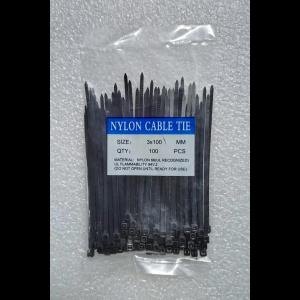 Kabel Ties Nylon Cable Tie Alat Pengikat Multifungsi 100Pcs 10cm 0.9mm HM054 - LPM